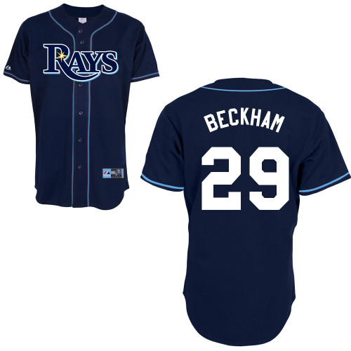Tim Beckham #29 Youth Baseball Jersey-Tampa Bay Rays Authentic Alternate 2 Navy Cool Base MLB Jersey